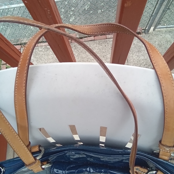 Stunning Pre-owned Jewel Toned Coach Blue Tote - Picture 11 of 11